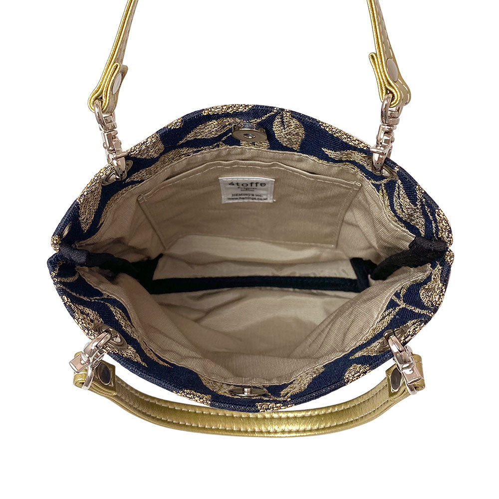 [etoffe] Pochette SAFECO GOLD LEAF/BLACK