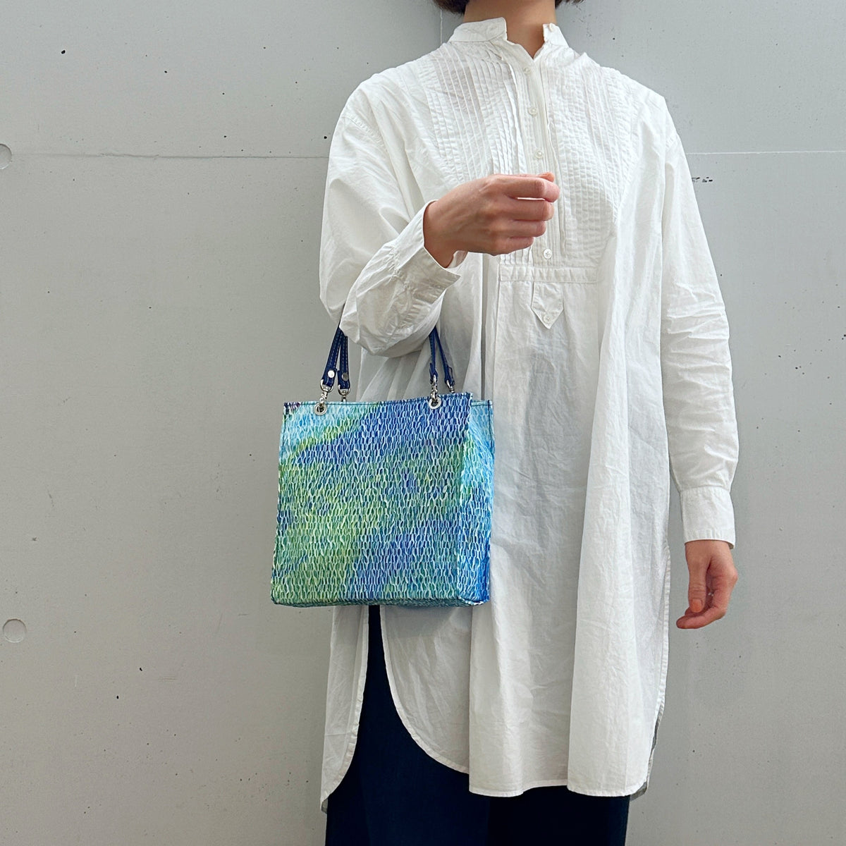[etoffe] etoffeちりめん/BLUE GREEN