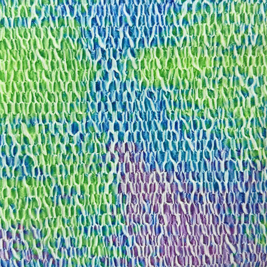 [etoffe] etoffeちりめん/GREEN MULTI