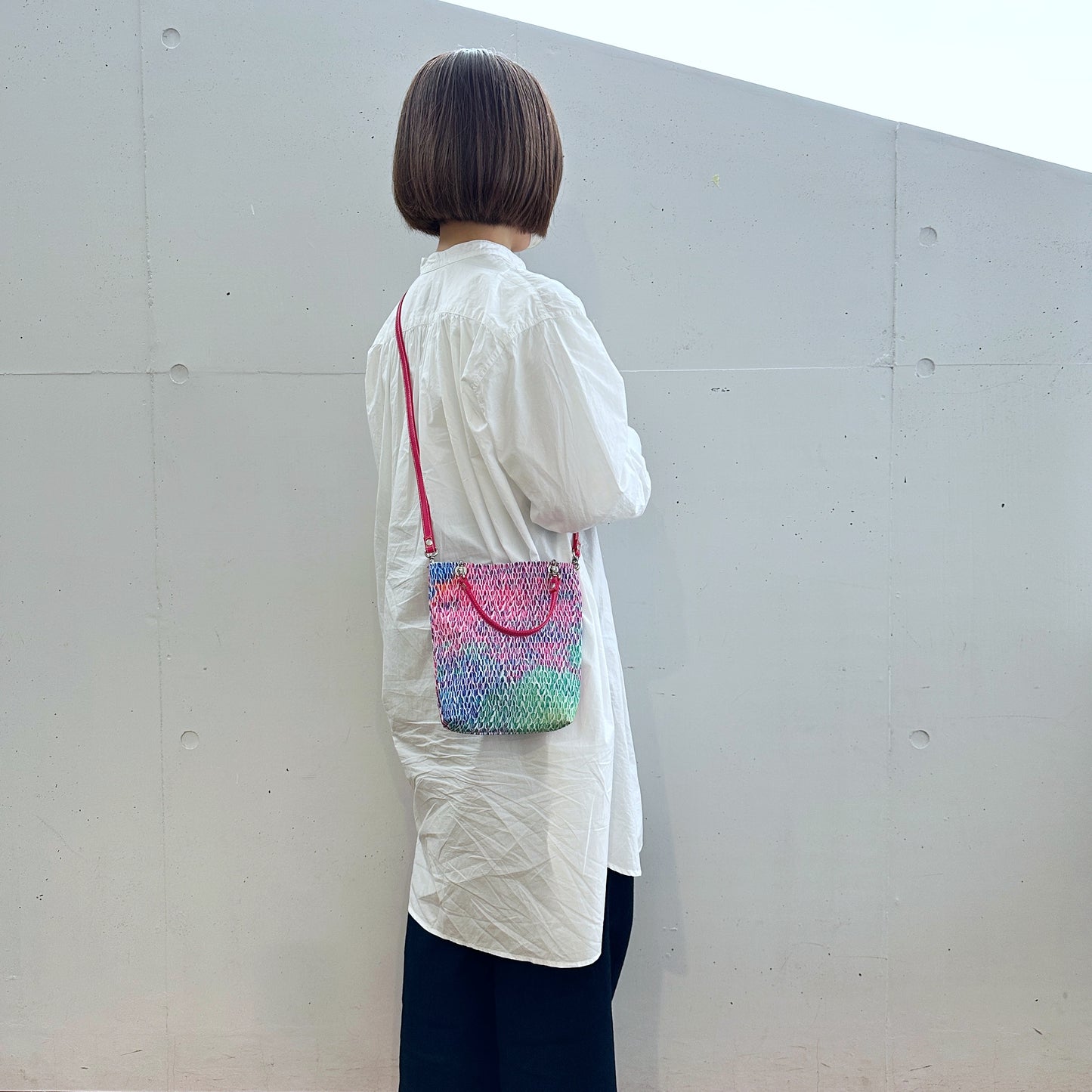 [etoffe] Pochette ちりめん PINK BLUE