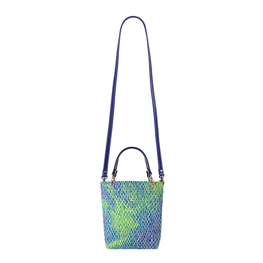 [etoffe] Pochette ちりめん BLUE GREEN