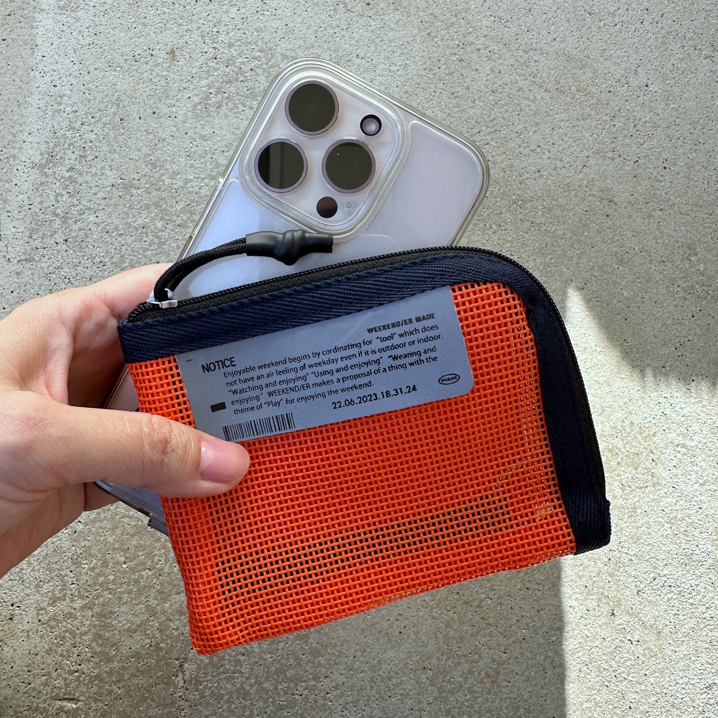 [WEEKENDER] PVC MESH MULTI CASE