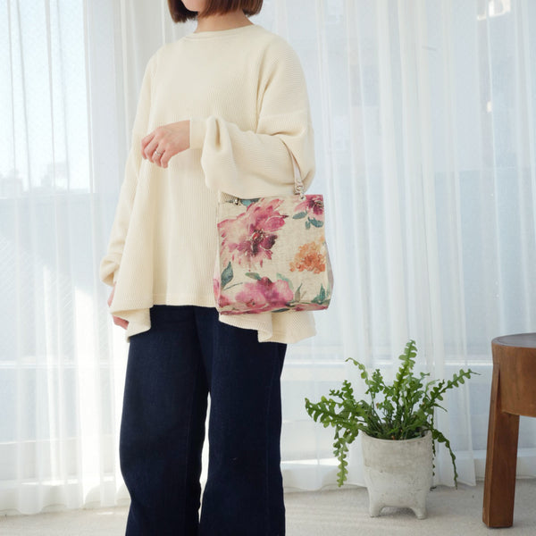 [etoffe] Castilla Textile FLOWERS VINTAGE PINK