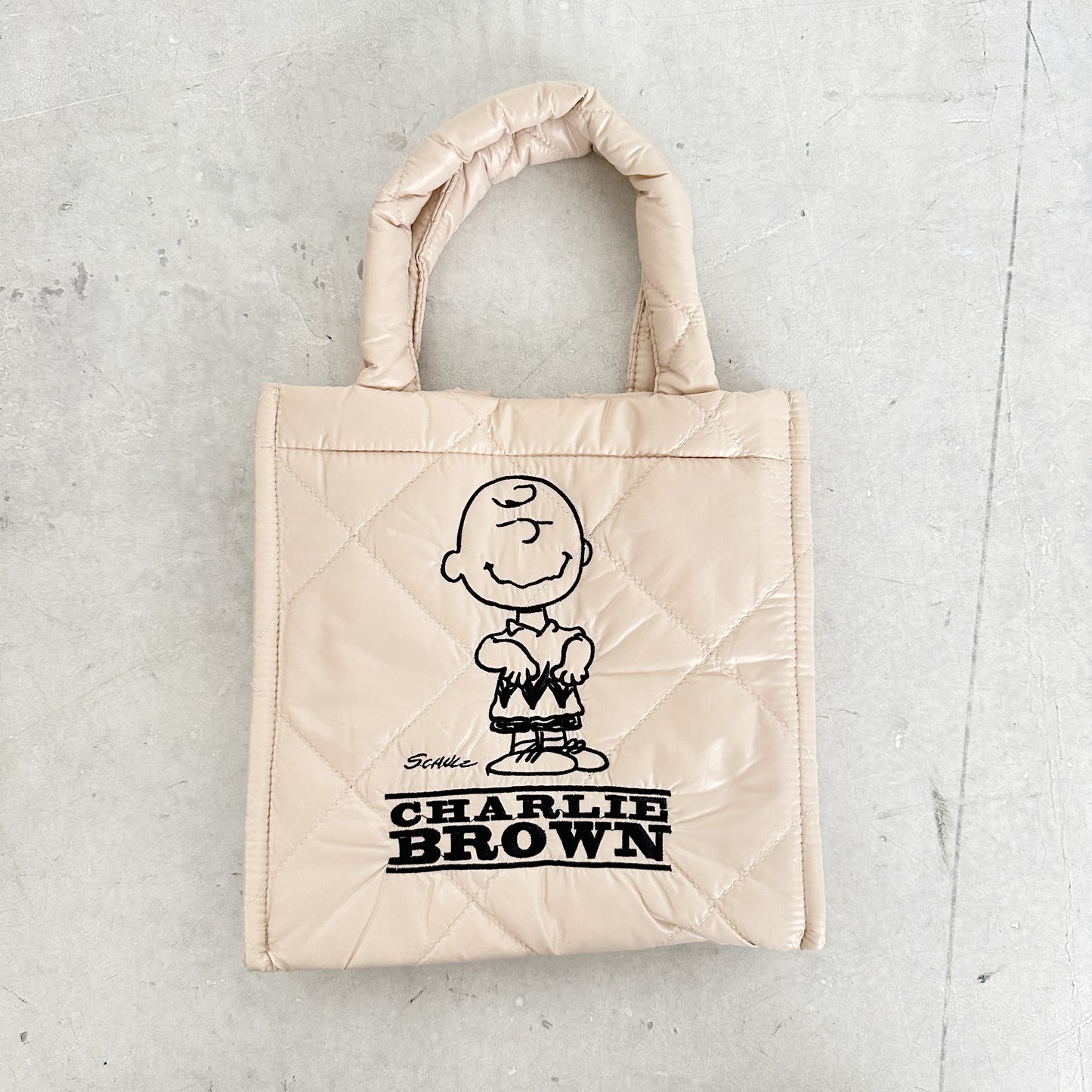 [PEANUTS] PEANUTS/キュービックバッグM