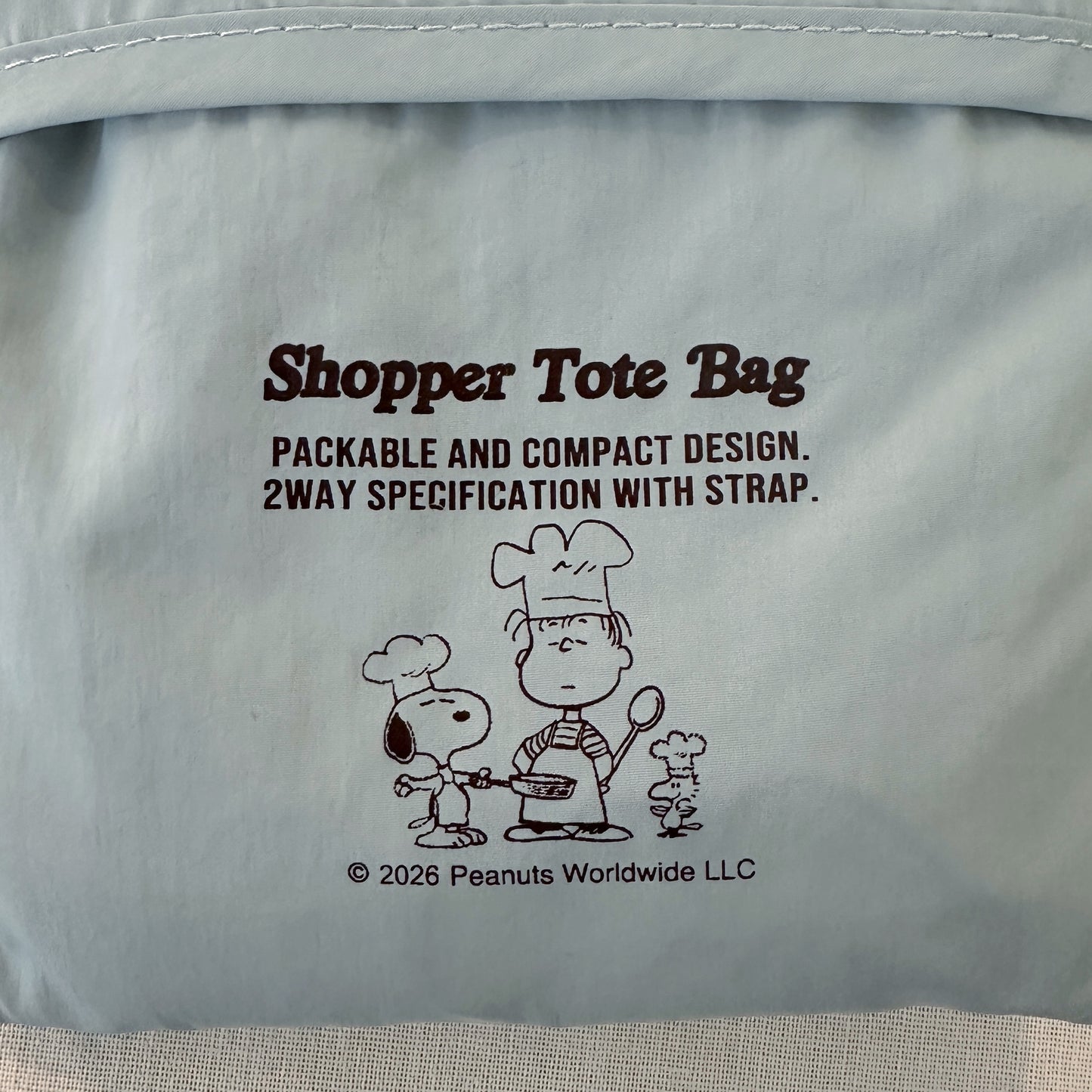 [PEANUTS] PN/ストラップ付きショッパーバッグ(送料無料/ゆうパケット)