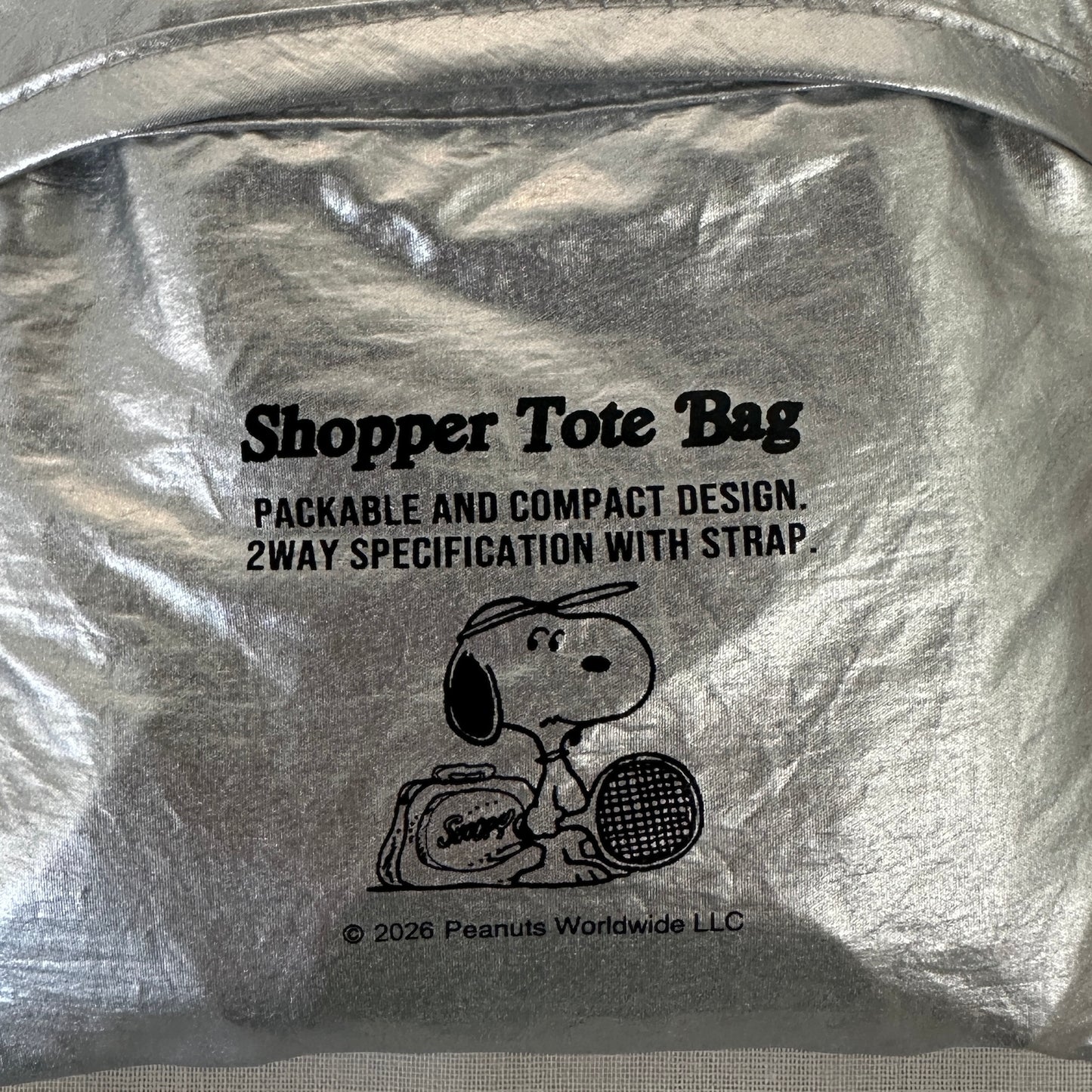[PEANUTS] PN/ストラップ付きショッパーバッグ(送料無料/ゆうパケット)