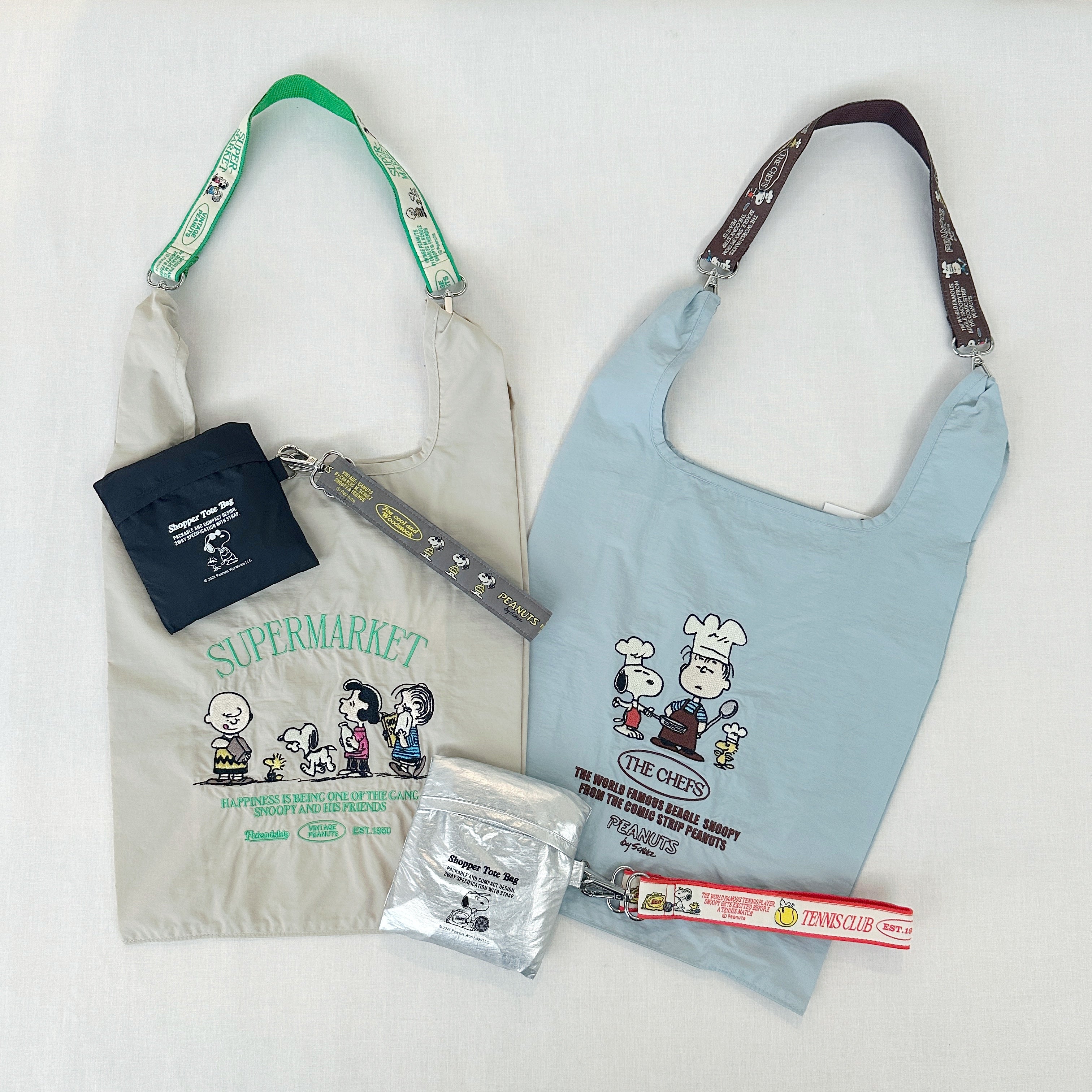 PEANUTS] PN/ストラップ付きショッパーバッグ(送料無料/ゆうパケット