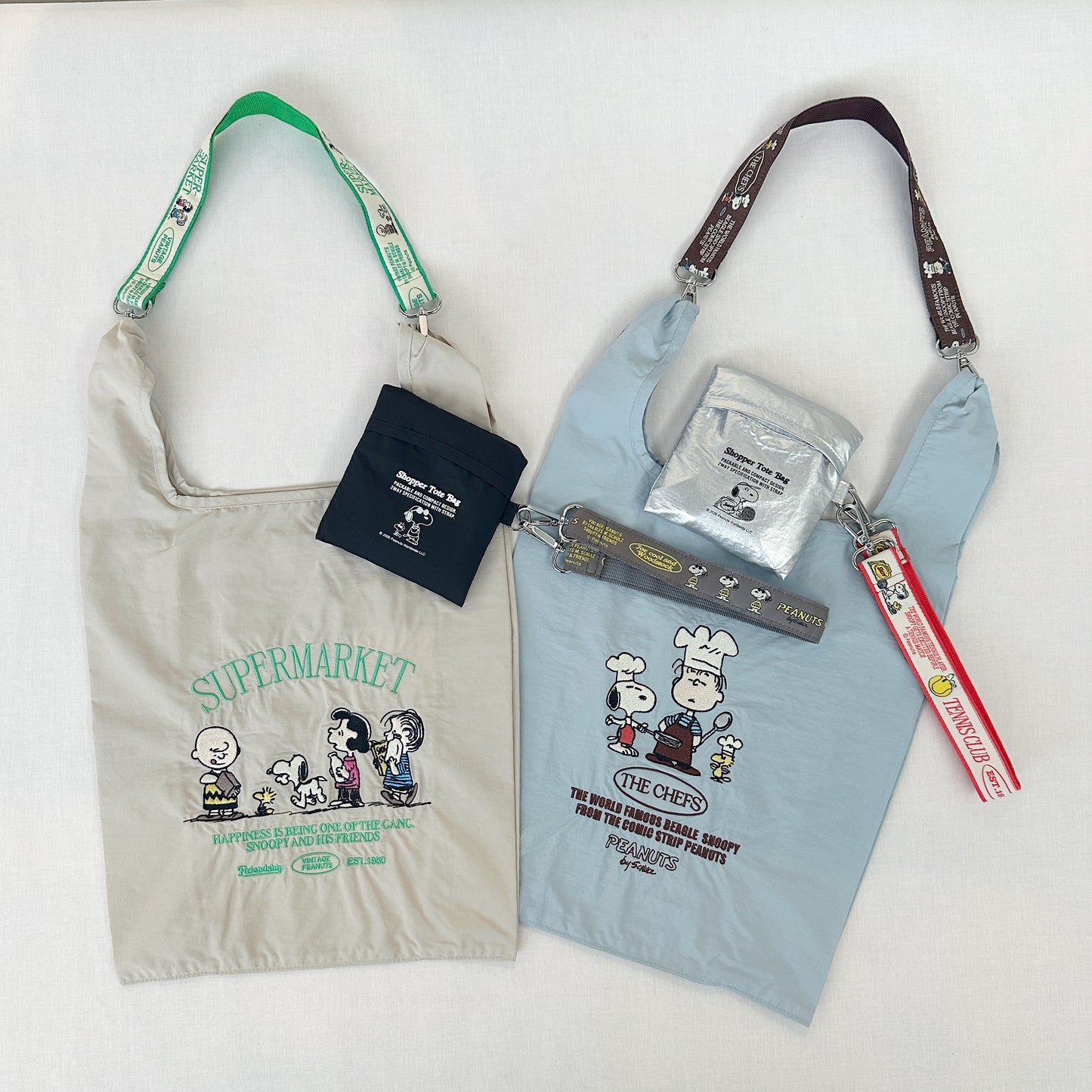 [PEANUTS] PN/ストラップ付きショッパーバッグ(送料無料/ゆうパケット)