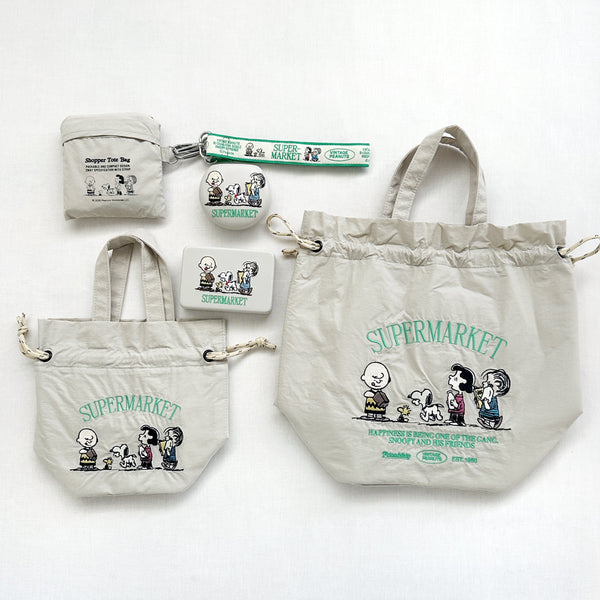 [PEANUTS] PN/ストラップ付きショッパーバッグ(送料無料/ゆうパケット)