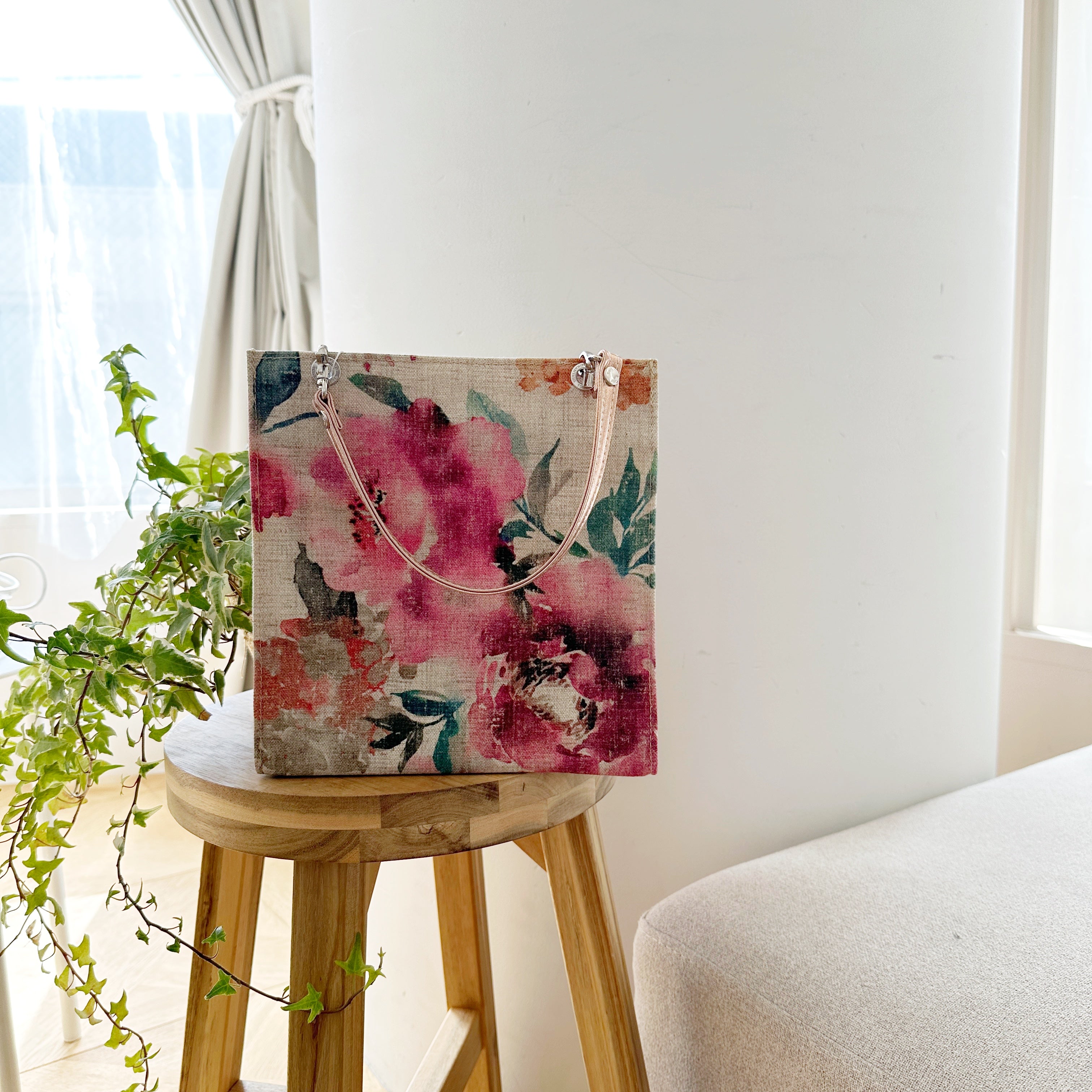 etoffe] Castilla Textile FLOWERS VINTAGE PINK – HEMING'S official