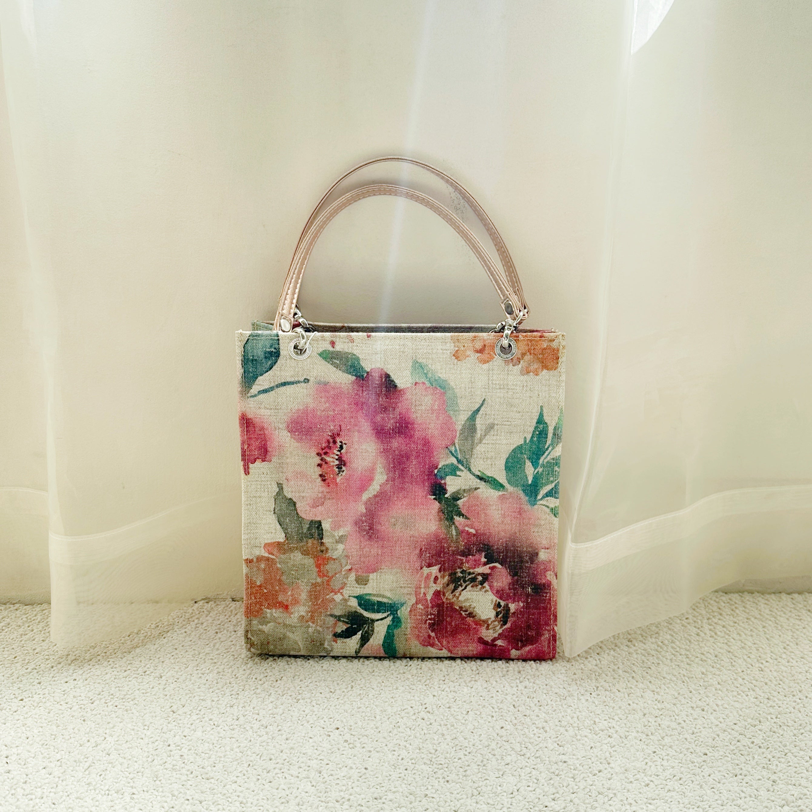 etoffe] Castilla Textile FLOWERS VINTAGE PINK – HEMING'S official