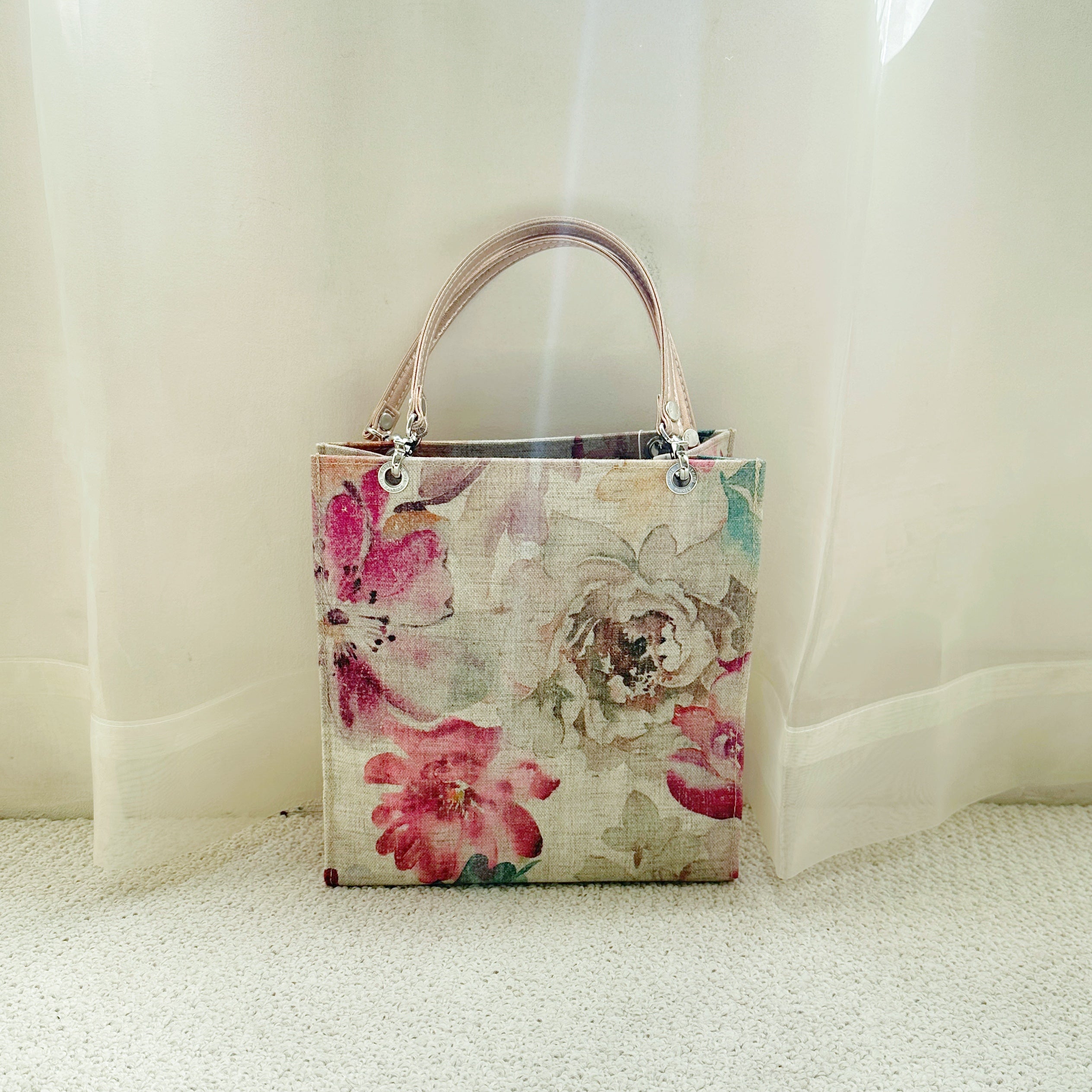 etoffe] Castilla Textile FLOWERS VINTAGE PINK – HEMING'S official