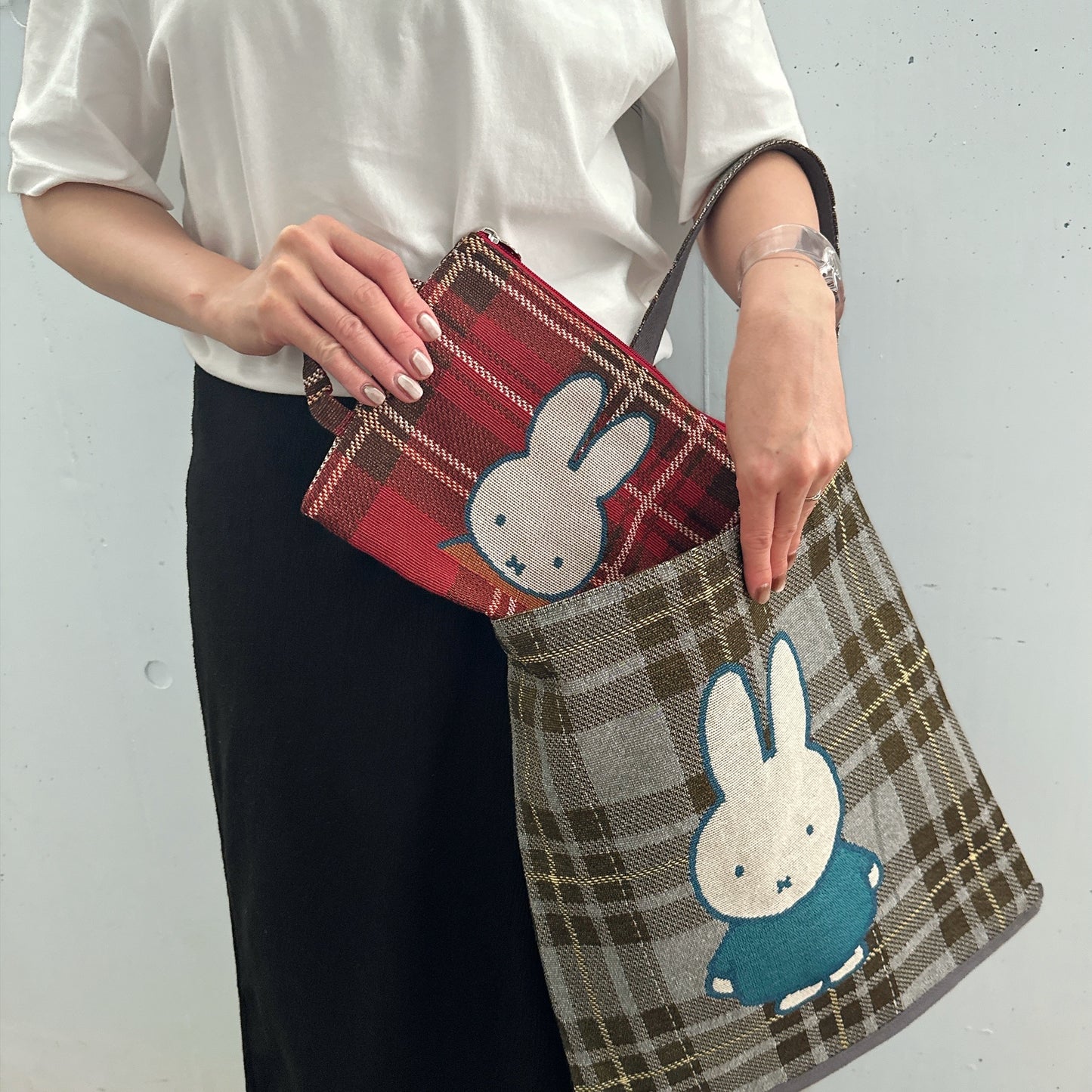 [Dick Bruna] DB/チェックジャガードマルチポーチ