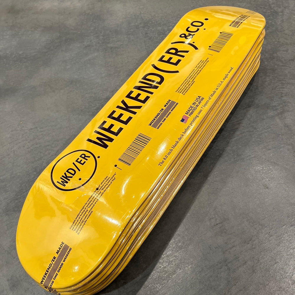 [WEEKENDER] LOGO DECK