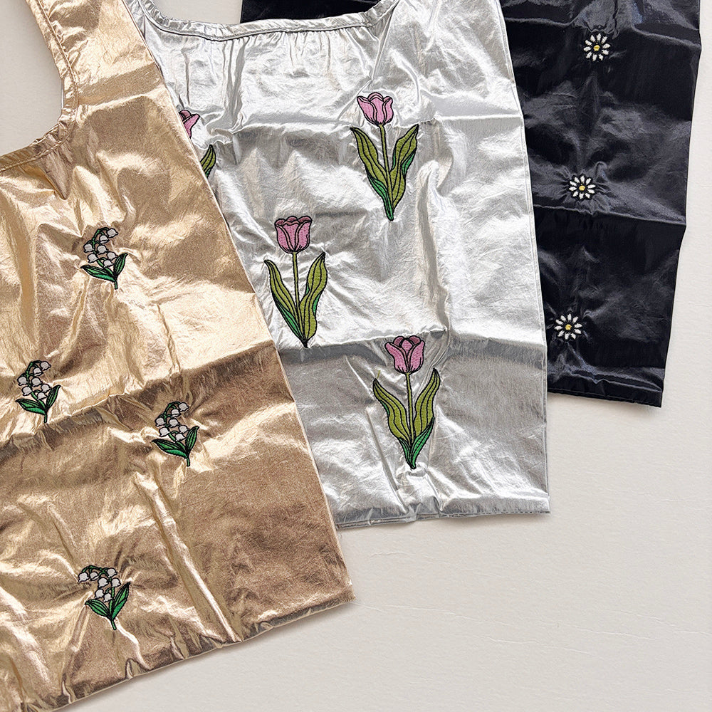 [JOliJOli] フローリスト刺繍エコバッグ