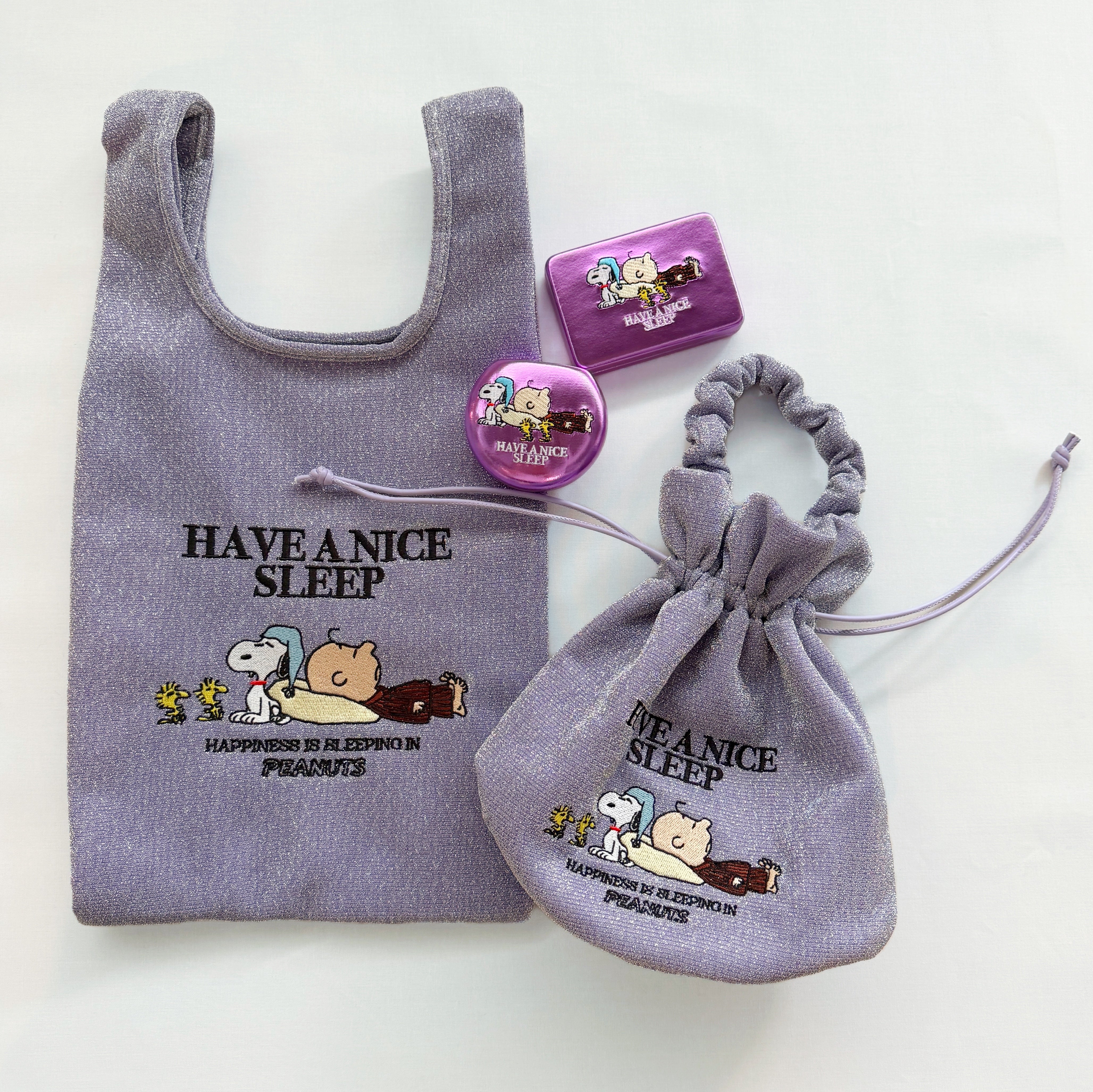 PEANUTS] PN/ラメ巾着トート – HEMING'S official online store