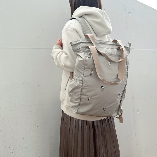 [PEANUTS] PN/SOLEILポケッタブル2WAYリュック