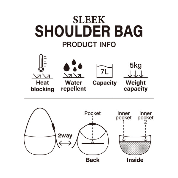 [SOLEIL] スリークショルダーバッグ