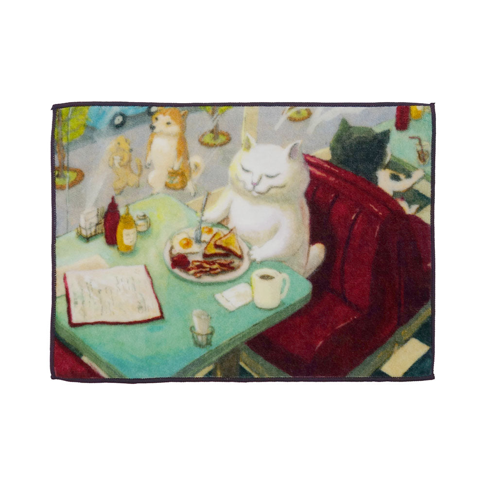 [MANGO ART]「ねこの暮らし」 by カマノレイコ タオルハンカチ