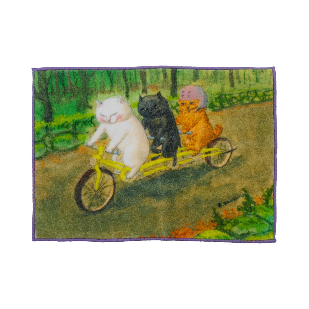 [MANGO ART]「ねこの暮らし」 by カマノレイコ タオルハンカチ