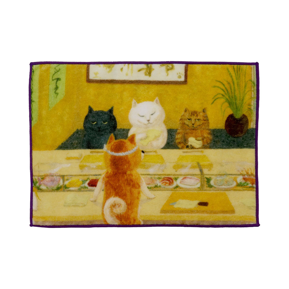 [MANGO ART]「ねこの暮らし」 by カマノレイコ タオルハンカチ