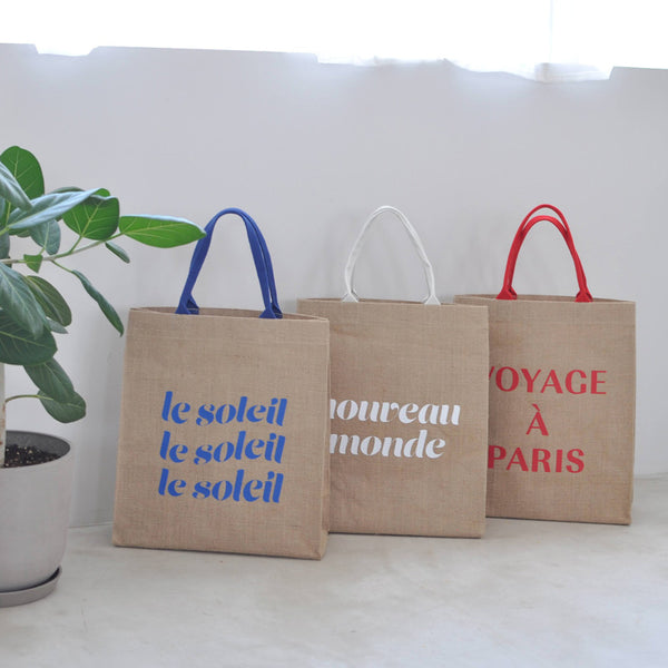TRIP TO FRANCE ジュートバッグ