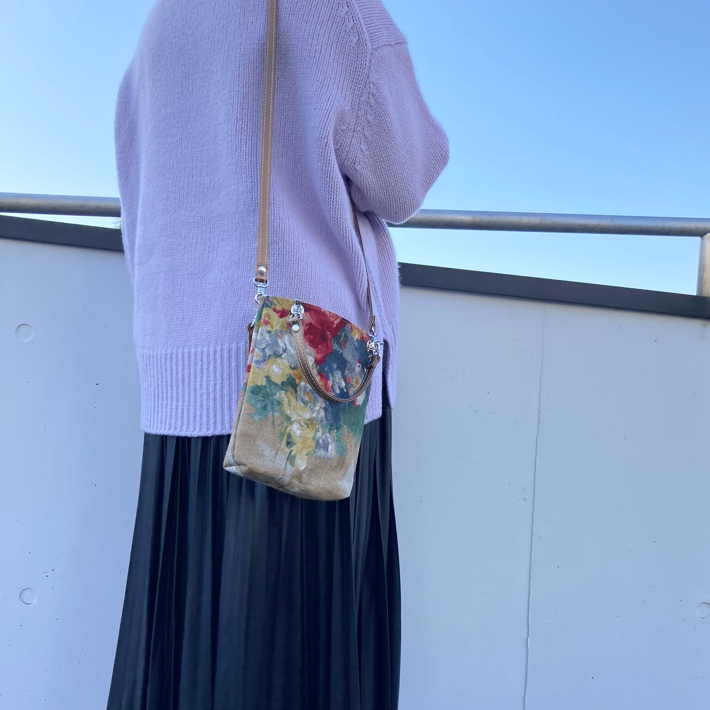 [etoffe] Pochette IMPRESSIVE ROSE/BEIGE