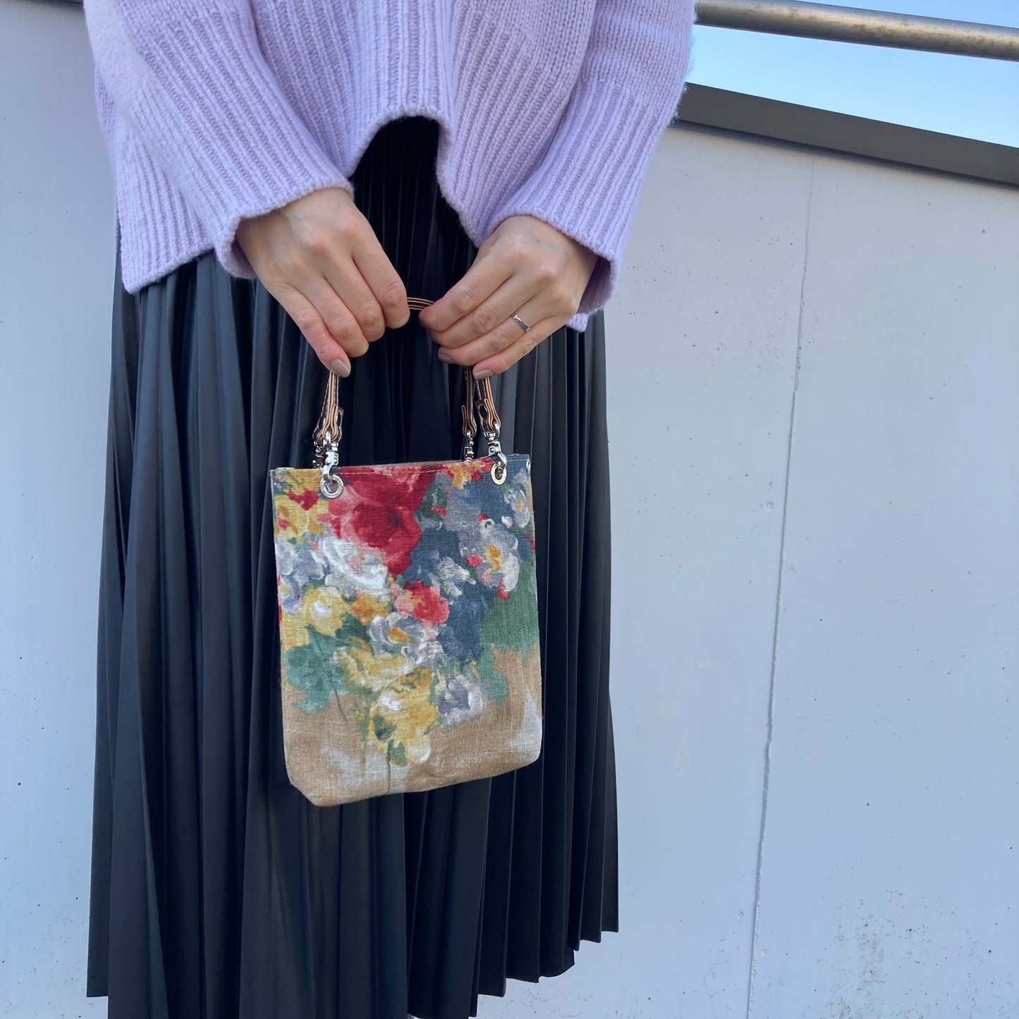 [etoffe] Pochette IMPRESSIVE ROSE/BEIGE
