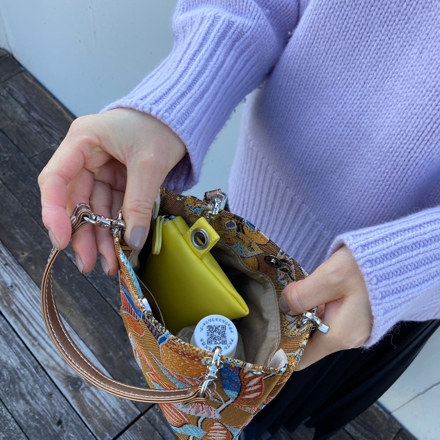 [etoffe] Pochette SAFECO TRESOR/PEANUT
