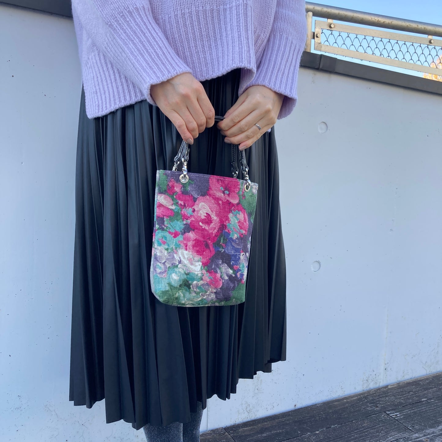 [etoffe] Pochette IMPRESSIVE ROSE/GRAY