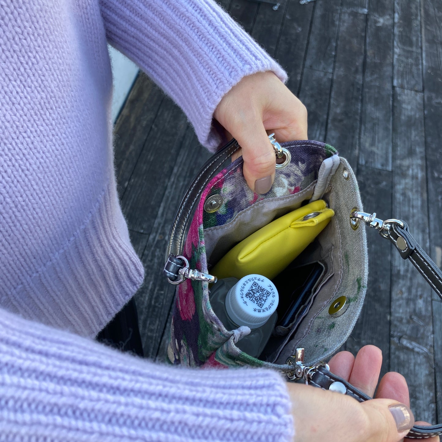 [etoffe] Pochette IMPRESSIVE ROSE/GRAY