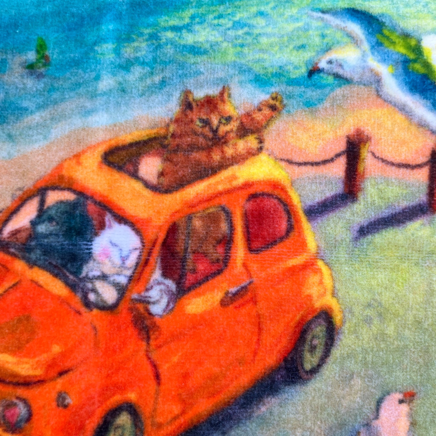 [MANGO ART]「ねこの暮らし」 by カマノレイコ タオルハンカチ