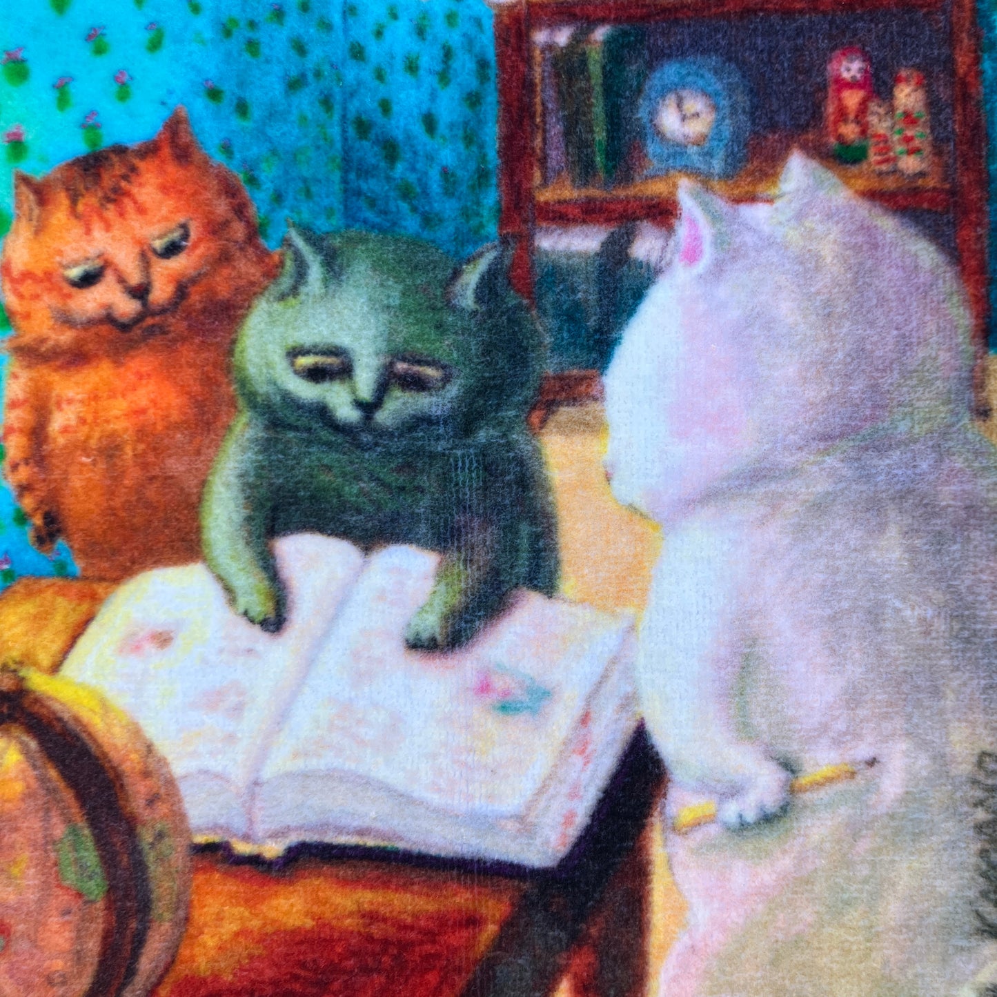 [MANGO ART]「ねこの暮らし」 by カマノレイコ タオルハンカチ